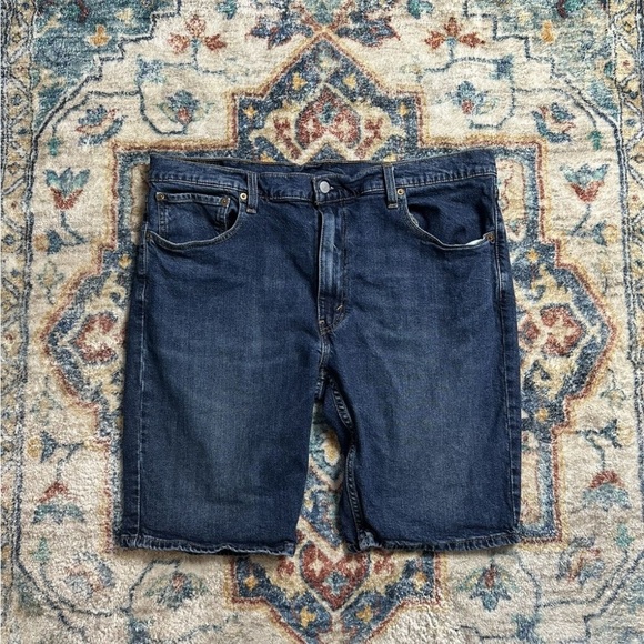 Levi’s 412 Dark Wash Denim Shorts Size 40 - Picture 1 of 4